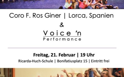 Spanischer Chor singt mit Voice’n Performance