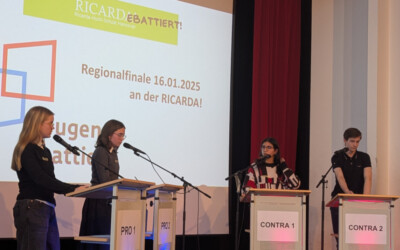 Regionalfinale „Jugend debattiert“: RICARDA! bekommt Platz im Landesfinale